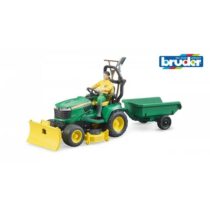 Bruder Traktor John Deere s prívesom a záhradníkom, 17,5 x 19 x 30 cm