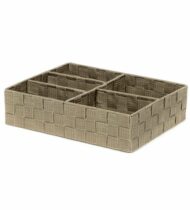 Organizér na bielizeň a doplky Compactor TEX - 5-dielny, 32 x 25 x 8 cm, Taupe sivo-béžový)