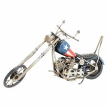 Dekoračný model motorky Chopper, modrá