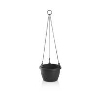 Gardenico Samozavlažovací závesný kvetináč Marina antracit, pr. 25 cm