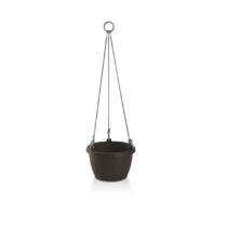 Gardenico Samozavlažovací závesný kvetináč Marina hnedá, pr. 25 cm