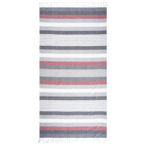 Trade Concept Osuška Fouta so strapcami Stripes red, 90 x 170 cm