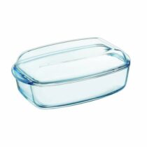 Pyrex Sklenená zapekacia misa s vekom, 4,5 l