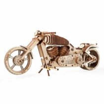 Ugears 3D drevené mechanické puzzle VM-02 Motorka (chopper)